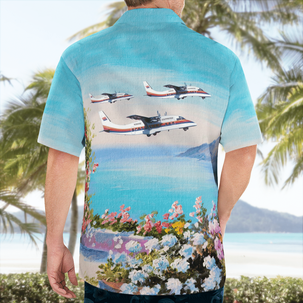 United Express Westair Commuter Airlines Short 360-300 Hawaiian Shirt 2 United Express Westair Commuter Airlines Short 360-300 Hawaiian Shirt word2