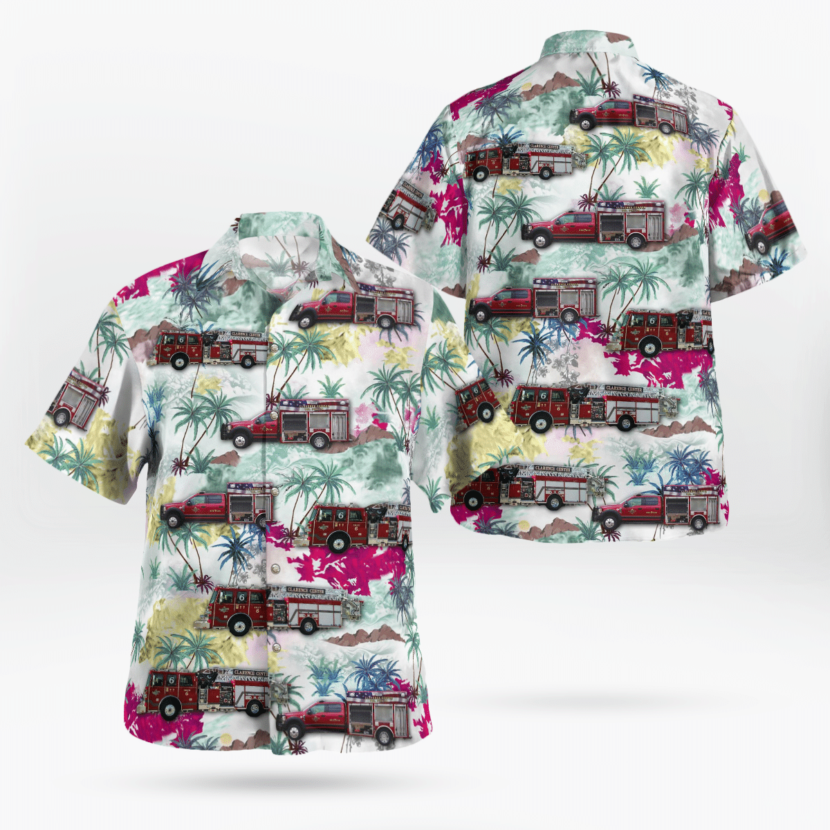 Clarence Center Vol Fire Co. Clarence Center New York Hawaiian Shirt 9 Clarence Center Vol Fire Co. Clarence Center New York Hawaiian Shirt word1