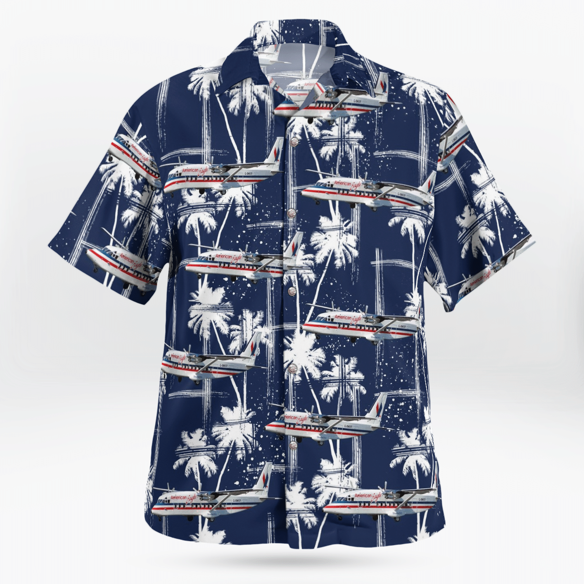 American Eagle Simmons Airlines Short 360-200 Hawaiian Shirt 3 American Eagle Simmons Airlines Short 360-200 Hawaiian Shirt word1