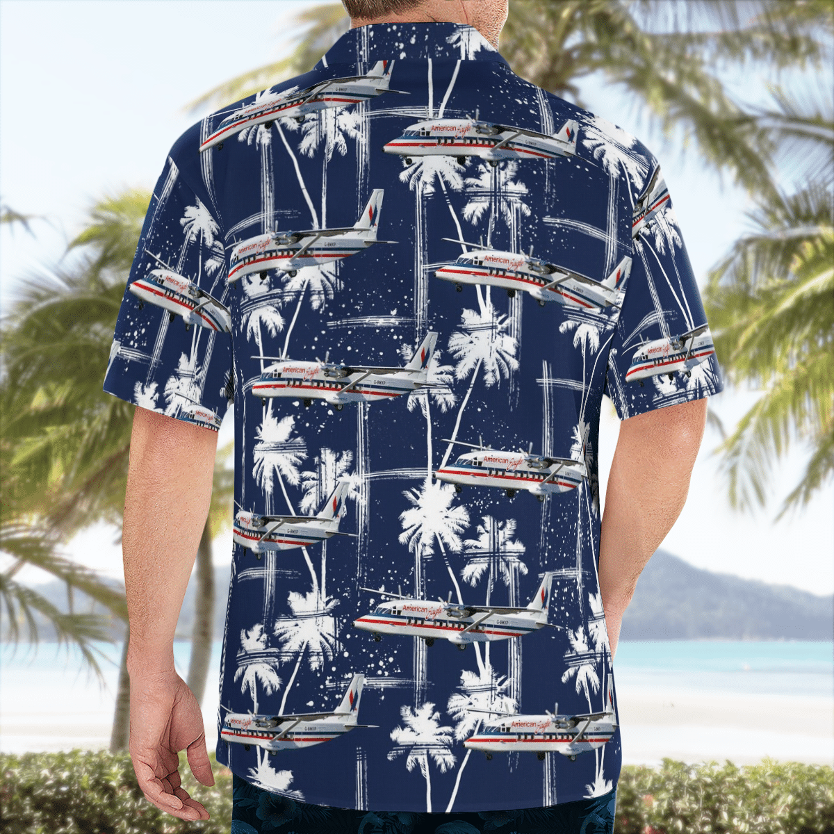American Eagle Simmons Airlines Short 360-200 Hawaiian Shirt 2 American Eagle Simmons Airlines Short 360-200 Hawaiian Shirt word1