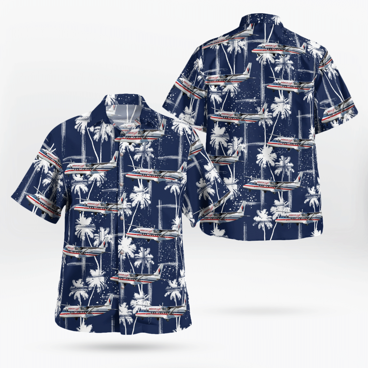 American Eagle Simmons Airlines Short 360-200 Hawaiian Shirt 1 American Eagle Simmons Airlines Short 360-200 Hawaiian Shirt word1