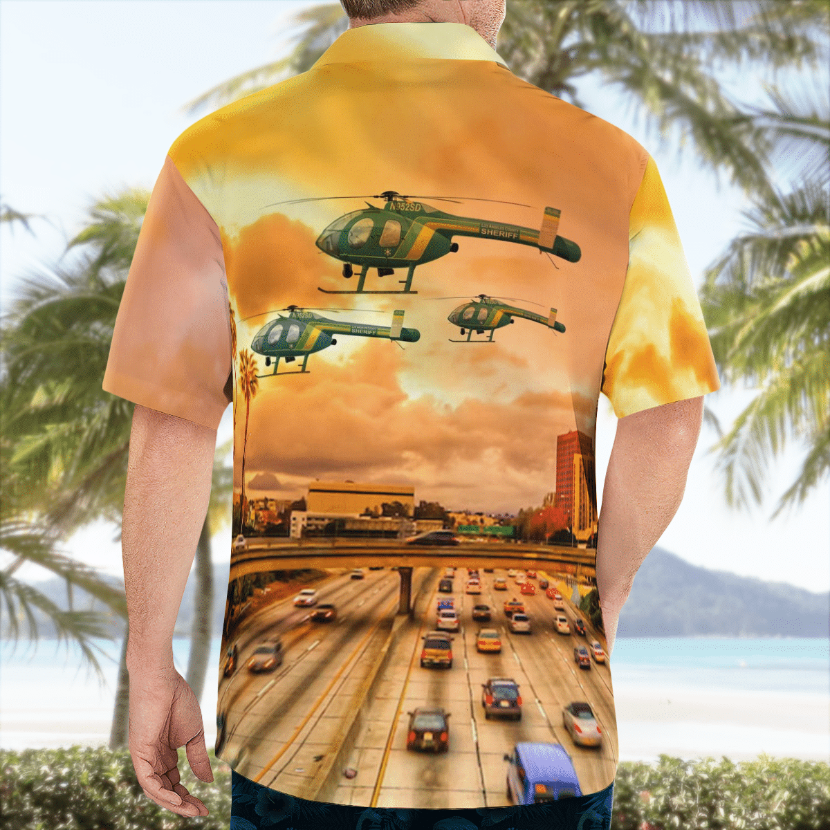 BEST California, Los Angeles County Sheriff Department MD520N NOTAR 3D Aloha Shirt 2 BEST California, Los Angeles County Sheriff Department MD520N NOTAR 3D Aloha Shirt word1