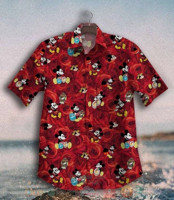 BEST Mickey Mouse Cute All Over Print Tropical Shirt 1 Mickey Mouse Cute Short Sleeve Hawaiian Shirt