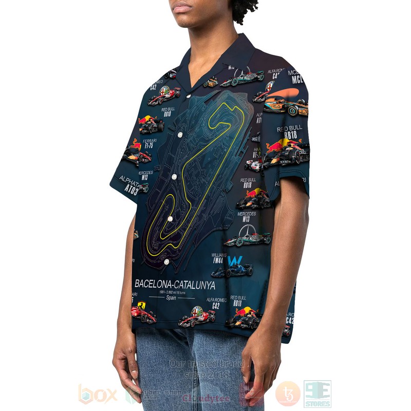 BEST 2022 Formula 1 Teams Bacelona-Catalunya 3D Aloha Shirt 7 2022 Formula 1 Teams Bacelona Catalunya Hawaiian Shirt