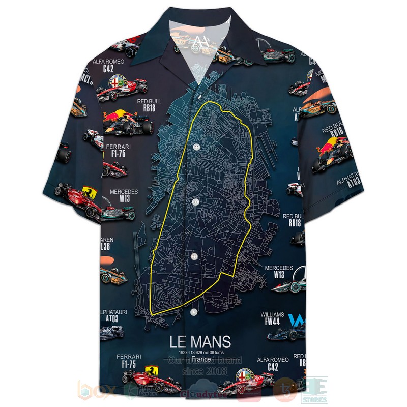BEST 2022 Formula 1 Teams Le Mans 3D Aloha Shirt 6 2022 Formula 1 Teams Le Mans Hawaiian Shirt