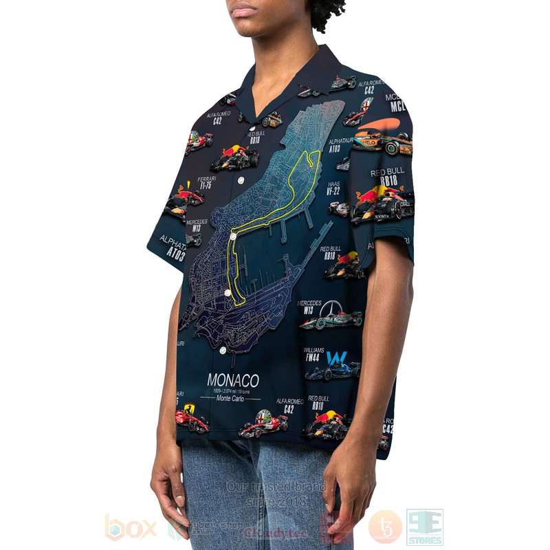 BEST 2022 Formula 1 Teams Monaco 3D Aloha Shirt 2 2022 Formula 1 Teams Monaco Hawaiian Shirt 1