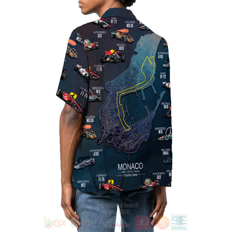 BEST 2022 Formula 1 Teams Monaco 3D Aloha Shirt 3 2022 Formula 1 Teams Monaco Hawaiian Shirt 1 2