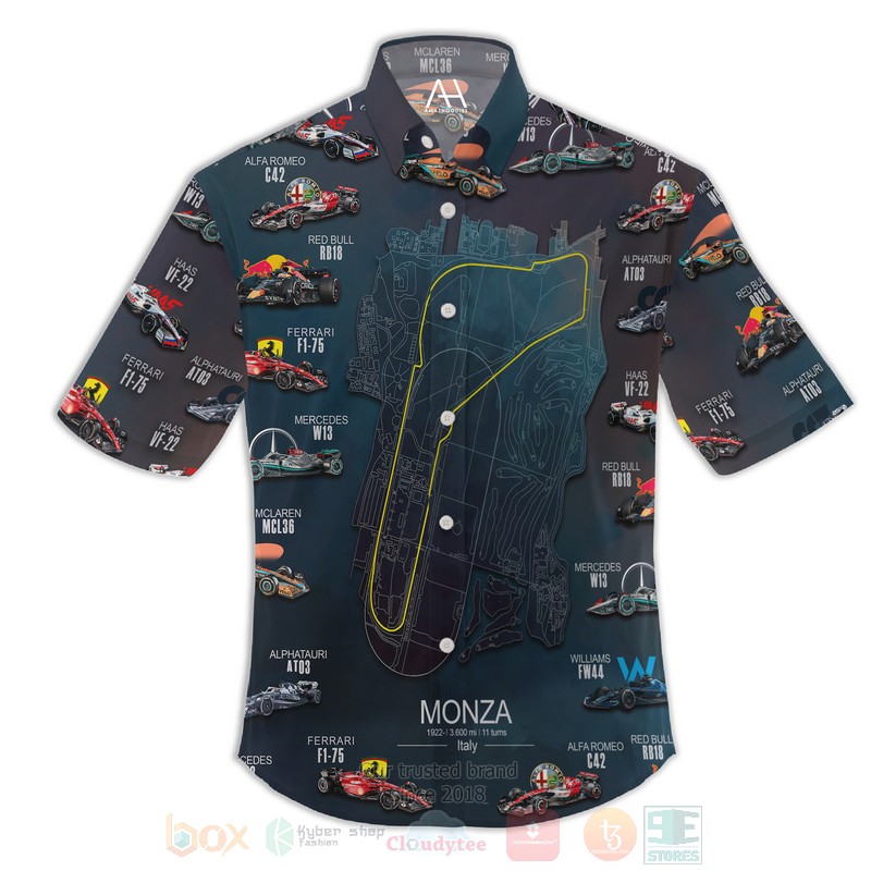 BEST 2022 Formula 1 Teams Monza Italy 3D Aloha Shirt 2 2022 Formula 1 Teams Monza Italy Hawaiian Shirt 1