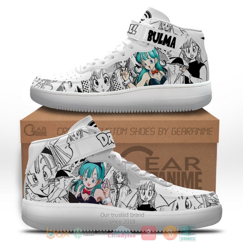Bulma Dragon Ball Anime Mix Manga High Air Force Shoes