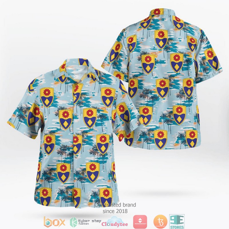 49th Military Police Brigade California Hawaiian Shirt word3