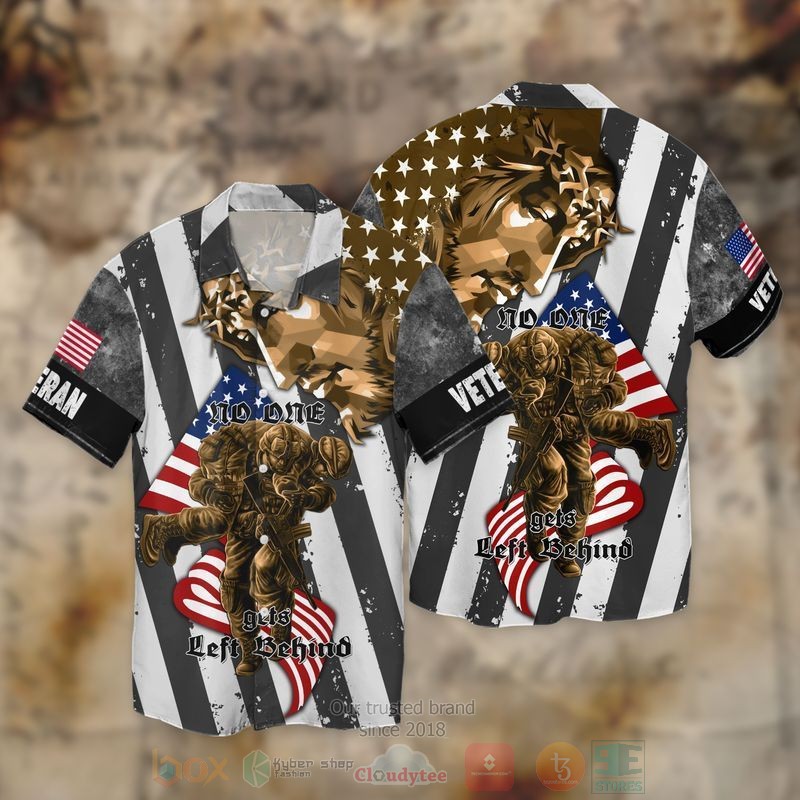 4Th of July Independence Day Memorial Day Jesus Old One Gets Left Behind Short Sleeve Hawaiian Shirt