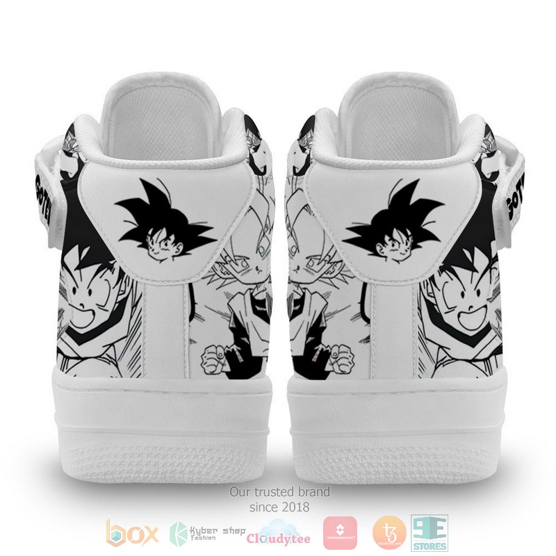 NEW Goten Dragon Ball Anime Mix Manga High Top Air Force Shoes 3 Goten Dragon Ball Anime Mix Manga High Air Force Shoes 1 2