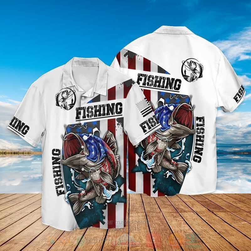 BEST 4th Of July Independence Day American Fishing All Over Print Aloha Shirt 3 4th Of July Independence Day American Fishing Short Sleeve Hawaiian Shirt