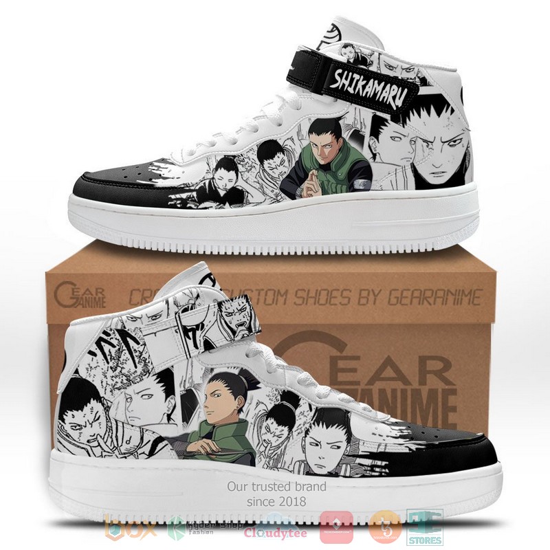 Shikamaru Nara Anime Mix Manga High Air Force Shoes