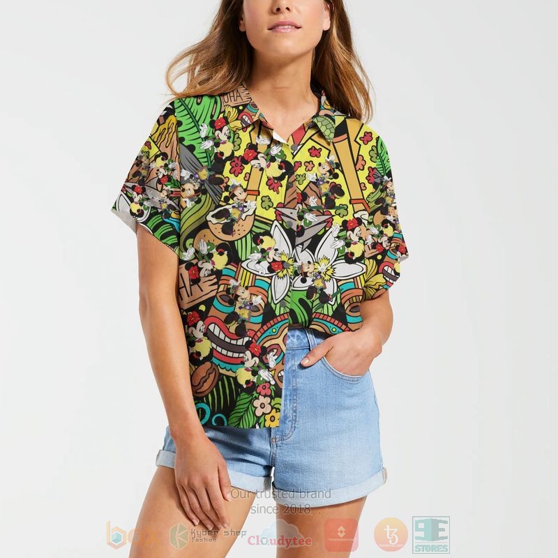 Mickey Mouse Movies Disney Short Sleeve Hawaiian Shirt
