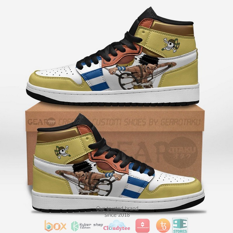 One Piece Usopp Anime Air Jordan High Top Shoes