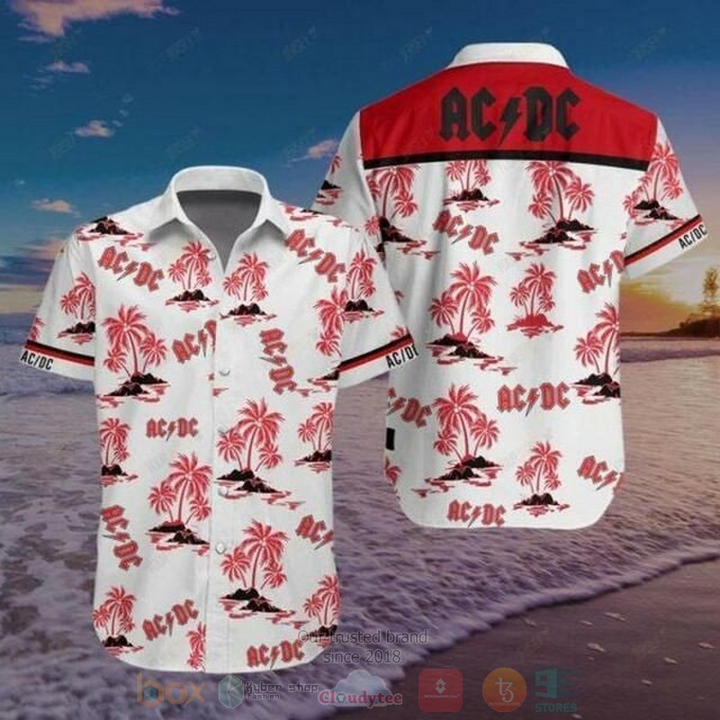 BEST AC-DC All Over Print Aloha Shirt 1 AC DC Short Sleeve Hawaiian Shirt