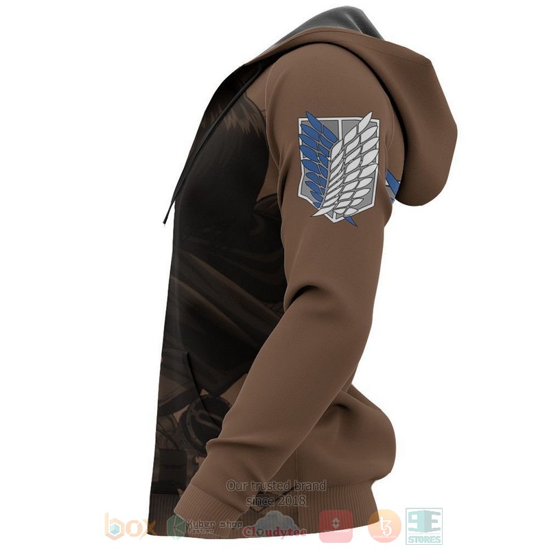 AOT Mikasa Ackerman Attack On Titan Anime 3D Hoodie Bomber Jacket 1 2 3 4