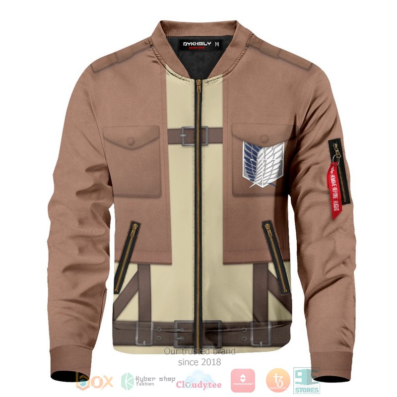 NEW AOT Scout Regiment 3D Printed bomber Jacket 3 AOT Scout Regiment Bomber Jacket