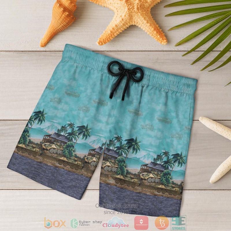 NEW ASLAV Australian Army palm tree Hawaii Shirt, Shorts 7 ASLAV Australian Army palm tree Hawaiian Shirt Shorts 1 2 3 4 5 6