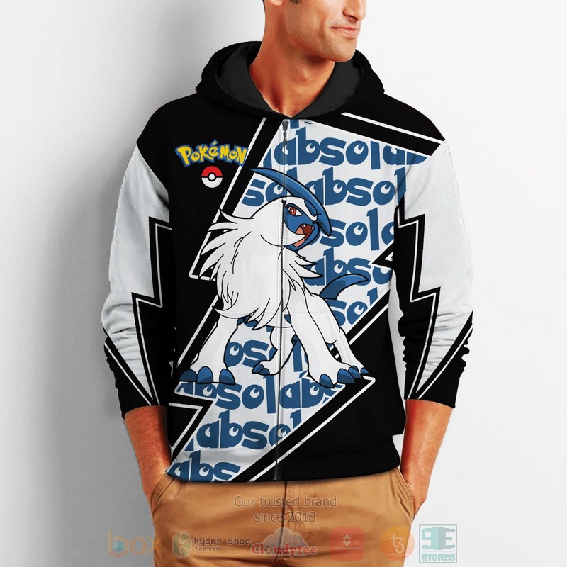 BEST Anime Absol Costume Pokemon All Over Print Hoodie-Bomber Jacket 2 Absol Costume Pokemon 3D Hoodie Bomber Jacket 1