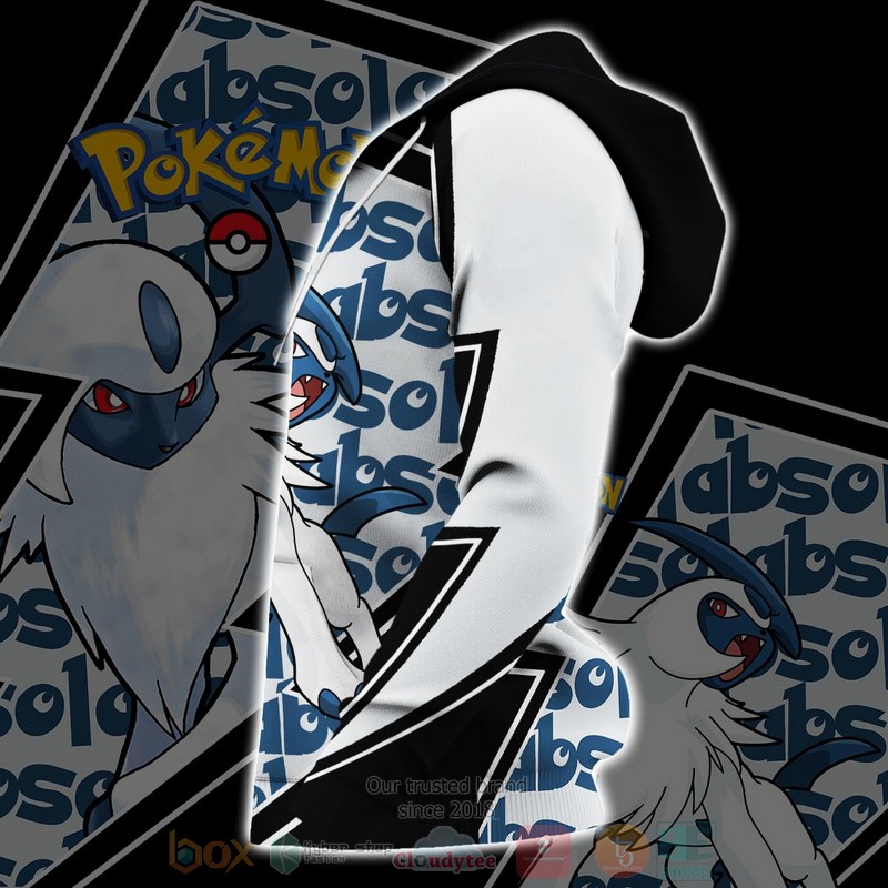 BEST Anime Absol Costume Pokemon All Over Print Hoodie-Bomber Jacket 4 Absol Costume Pokemon 3D Hoodie Bomber Jacket 1 2 3