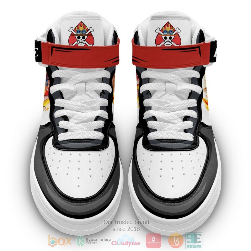 Ace One Piece Anime High Air Force Shoes 1