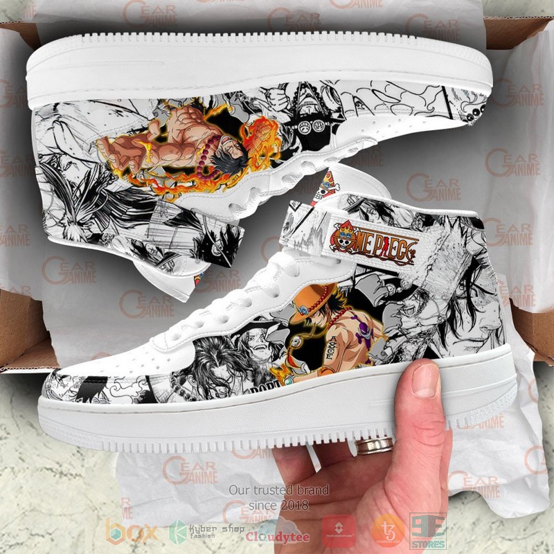 Ace One Piece Anime Mix Manga High Air Force Shoes 1 2 3
