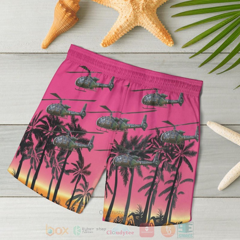 Aerospatiale Gazelle French Army Hawaiian Shirt Short 1 2 3 4 5 6 7