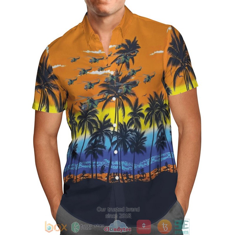Aerospatiale SA 330 Puma French Army Hawaiian Shirt 2 Aerospatiale SA 330 Puma French Army Hawaiian Shirt 1
