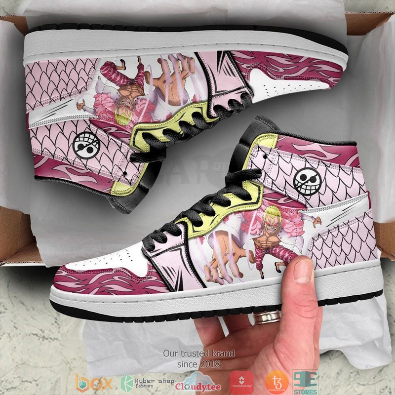 One Piece Doflamingo Anime Air Jordan High Top Shoes 1 2 3