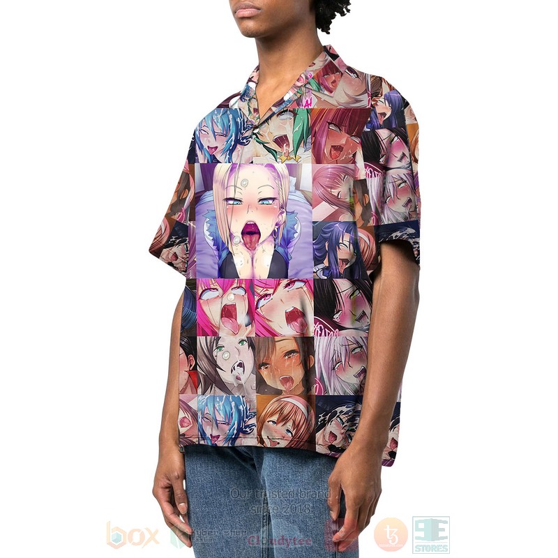BEST Ahegao 3D Aloha Shirt 2 Ahegao Hawaiian Shirt 1