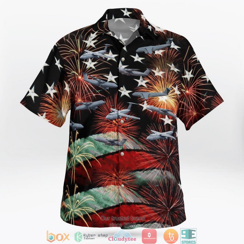 Air Force Aircarft Lockheed C-5 Galaxy 4th Of July Hawaiian shirt 3 Air Force Aircarft Lockheed C-5 Galaxy 4th Of July Hawaiian shirt word2