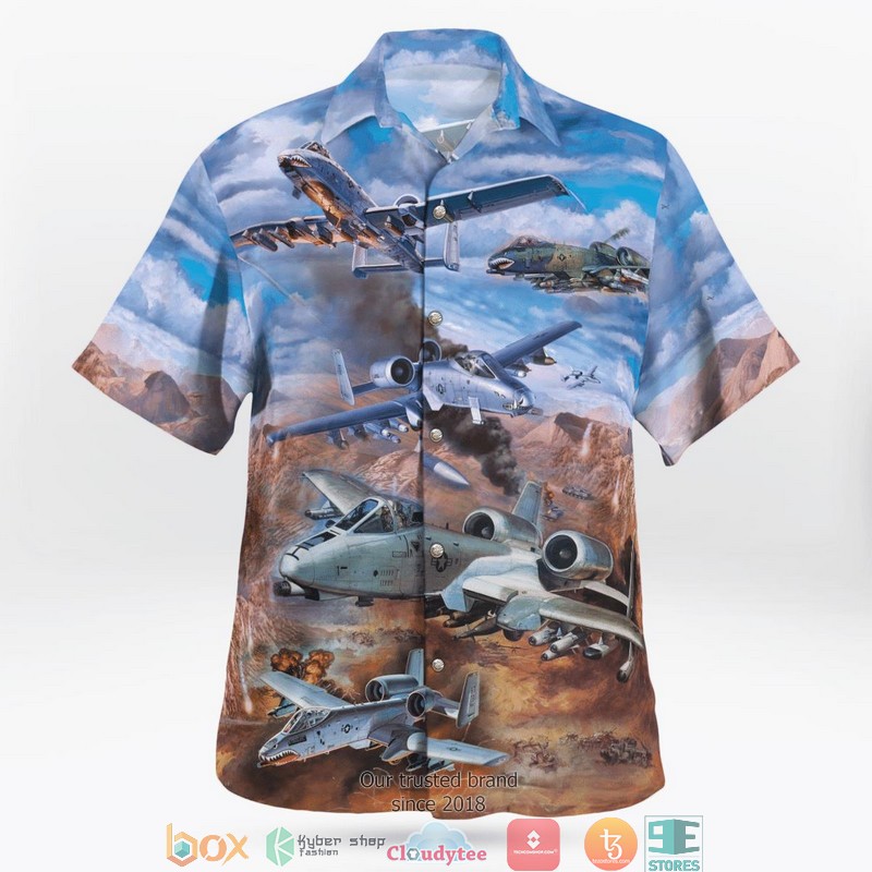 Air Force Fairchild Republic A-10 Thunderbolt II Hawaiian Shirt 3 Air Force Fairchild Republic A-10 Thunderbolt II Hawaiian Shirt word1