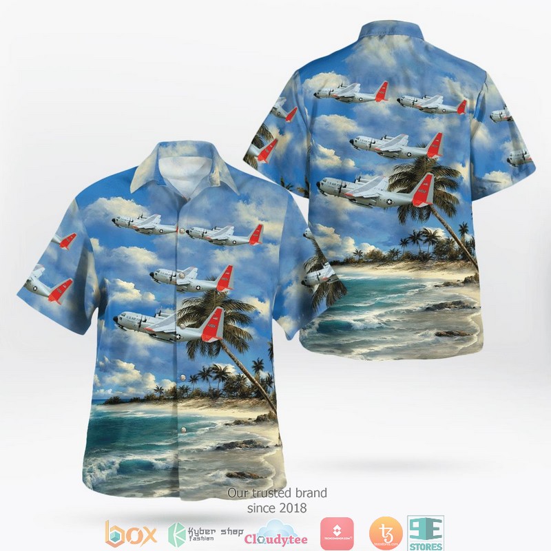 Air Force LC-130 Hercules Skibird Hawaiian Shirt word2