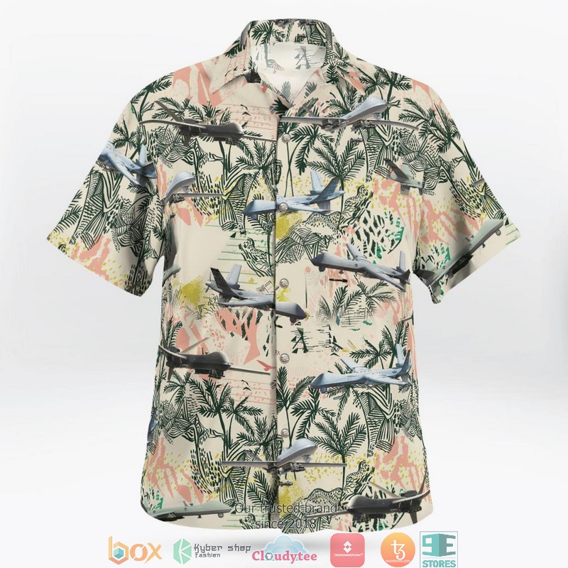 Air Force MQ-9A Reaper Hawaiian Shirt 3 Air Force MQ-9A Reaper Hawaiian Shirt word3