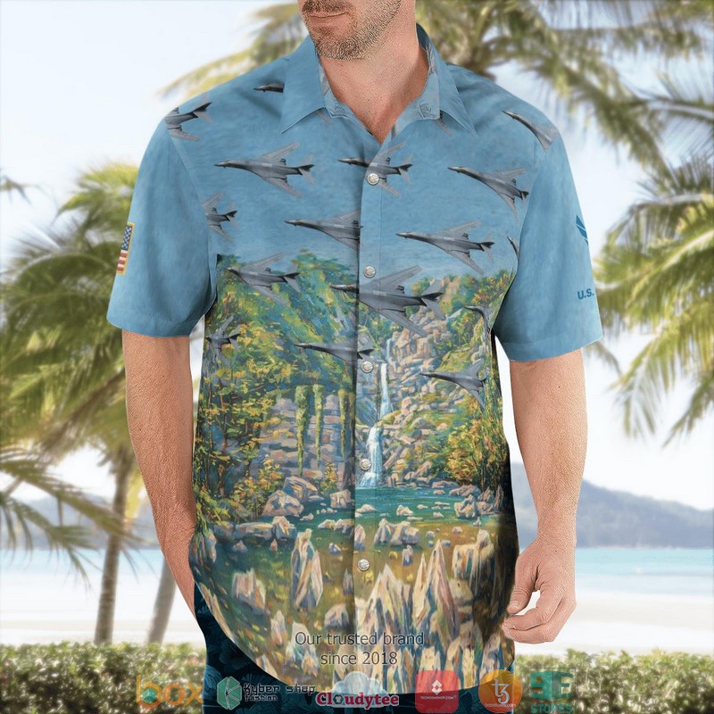 Air Force Rockwell B-1 Lancer Hawaiian Shirt 4 Air Force Rockwell B-1 Lancer Hawaiian Shirt word2