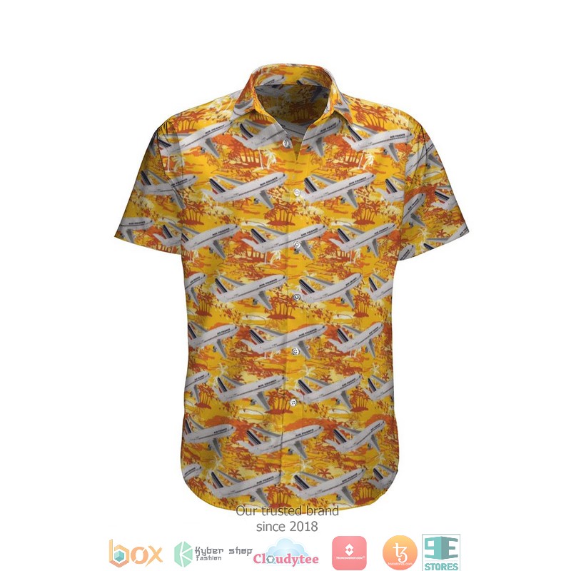 Air France Boeing 737-200 Limited Hawaiian Shirt word2
