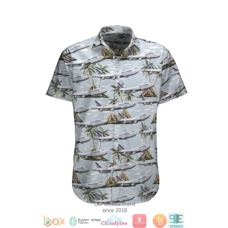 Air France Boeing 747-200 Limited Hawaiian Shirt 5 Air France Boeing 747-200 Limited Hawaiian Shirt word2