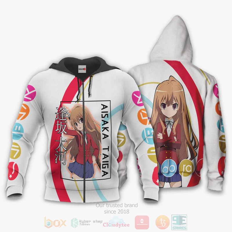 BEST Anime Aisaka Taiga Custom Toradora All Over Print Hoodie-Bomber Jacket 1 Aisaka Taiga Custom Toradora Anime 3D Hoodie Bomber Jacket