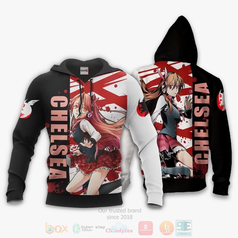 BEST Anime Akame ga Kill Chelsea All Over Print Hoodie-Bomber Jacket 3 Akame ga Kill Chelsea Anime 3D Hoodie Bomber Jacket 1 2