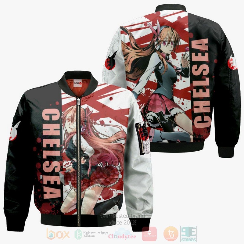BEST Anime Akame ga Kill Chelsea All Over Print Hoodie-Bomber Jacket 4 Akame ga Kill Chelsea Anime 3D Hoodie Bomber Jacket 1 2 3