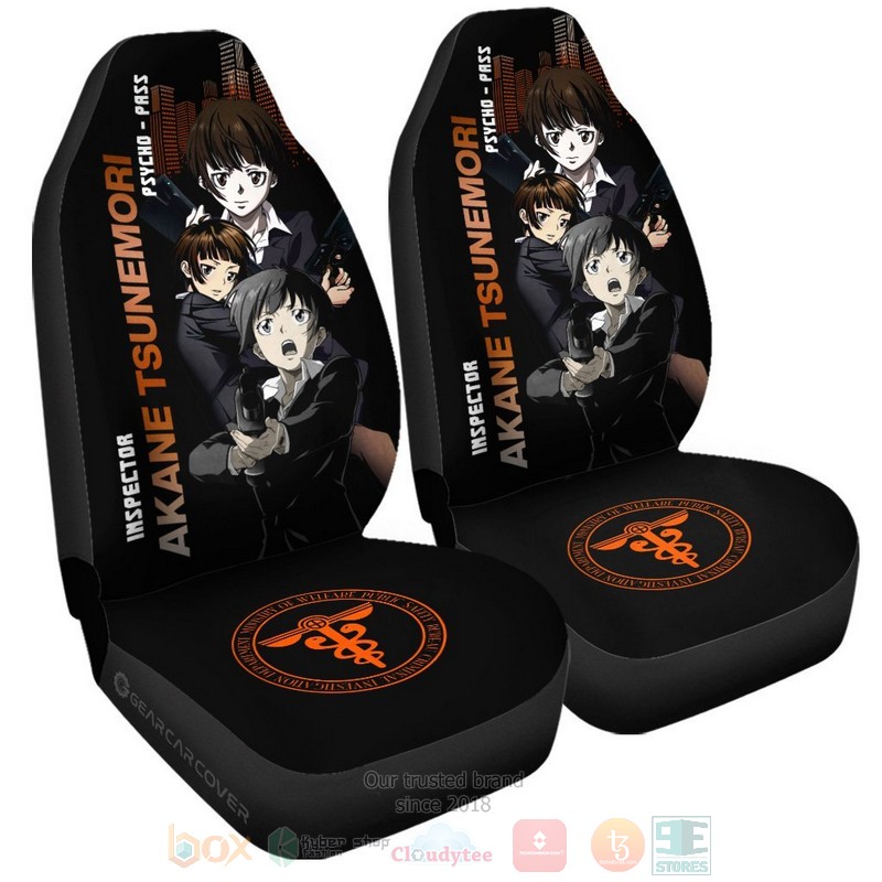 BEST-Anime Akane Tsunemori Psycho-Pass Luxury Car Seat Covers 4 Akane Tsunemori Psycho Pass Anime Car Seat Cover 1 2 3
