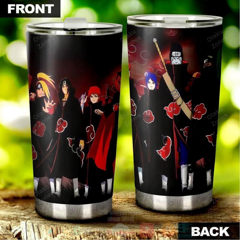 BEST Akatsuki Akatsuki Naruto Anime 3D Steel Tumbler 3 Akatsuki Akatsuki Naruto Anime Tumbler 1 2