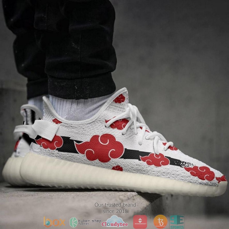 Akatsuki Cloud White Anime Yeezy Sneaker Shoes 1