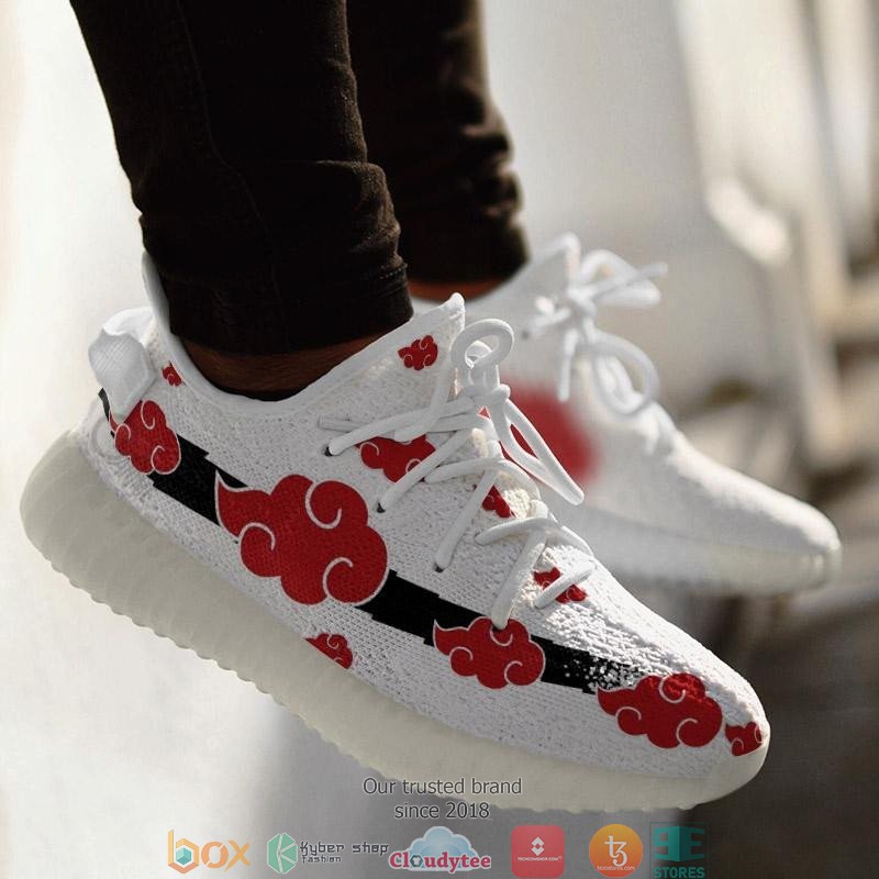 Akatsuki Cloud White Anime Yeezy Sneaker Shoes 5 Akatsuki Cloud White Anime Yeezy Sneaker Shoes 1 2 3 4