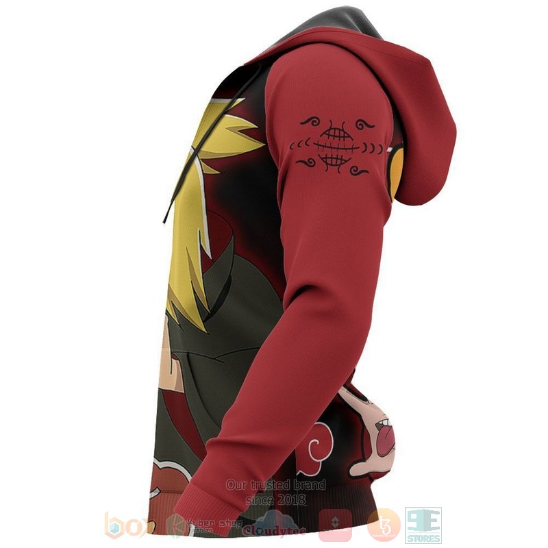 BEST Anime Akatsuki Deidara Naruto All Over Print Hoodie-Bomber Jacket 6 Akatsuki Deidara Naruto Anime 3D Hoodie Bomber Jacket 1 2 3 4 5