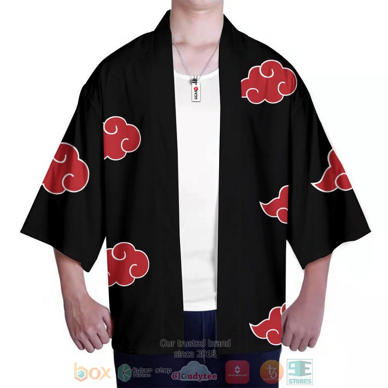 NEW Akatsuki Hidden Villages Anime Naruto 3D Full Printed Kimono 3 Akatsuki Hidden Villages Anime Naruto Kimono 1 2