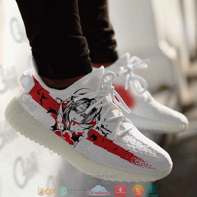 Akatsuki Itachi Anime Yeezy Sneaker Shoes 4 Akatsuki Itachi Anime Yeezy Sneaker Shoes 1 2 3