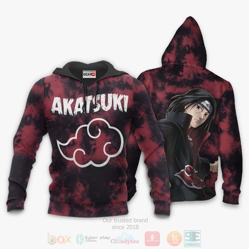 BEST Anime Akatsuki Itachi Uchiha Custom Naruto All Over Print Hoodie-Bomber Jacket 3 Akatsuki Itachi Uchiha Custom Anime Naruto 3D Hoodie Bomber Jacket 1 2